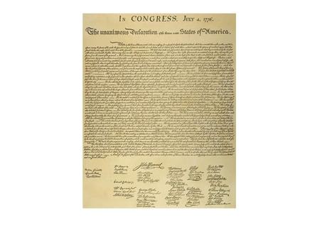 Declaration of Independence Terms