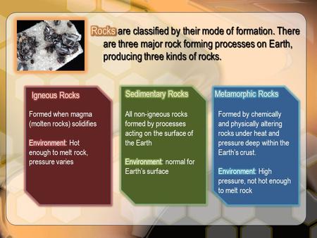 The Rock Cycle Magma Magma - complex mixture of high temperature solid, liquid, and gaseous material. Dissolved gasses - mostly H 2 O, SO 2, CO 2 When.