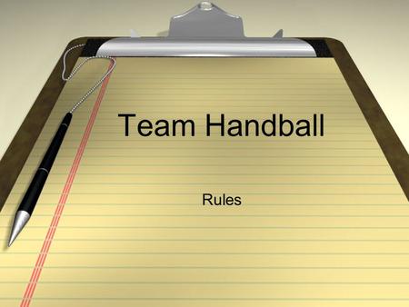 Team Handball Rules. Offense 3 steps Hold the ball for 3 seconds Dribble while stationary Cannot step foot in “Crease” Broken rule results in turnover.