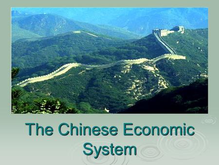 The Chinese Economic System. Goods and services produced.  Machinery and electrical equipment: 16.116 billion U.S. dollars were exported.  Garments.