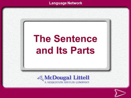 The Sentence and Its Parts