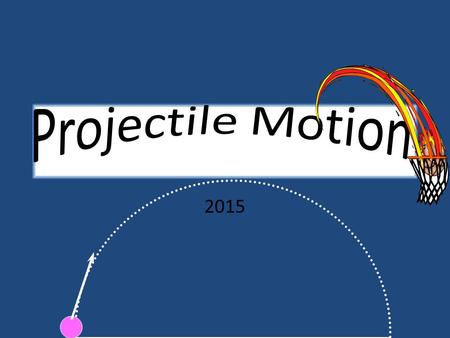 2015 What is projectile motion? Any object that moves through air or space is a form of two-dimensional motion that deals with the motion of objects.