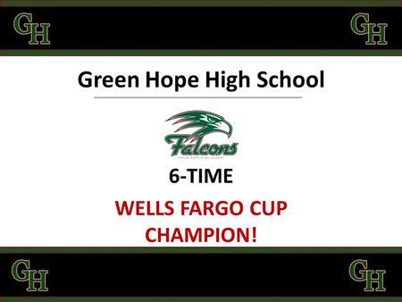 Green Hope High School 6-TIME WELLS FARGO CUP CHAMPION!