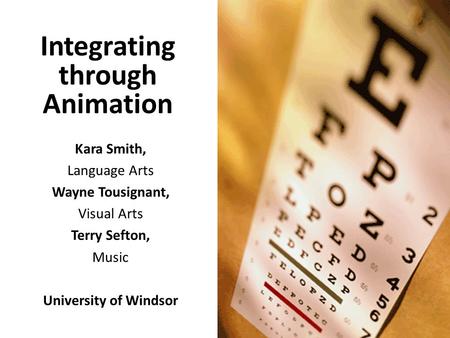 Integrating through Animation