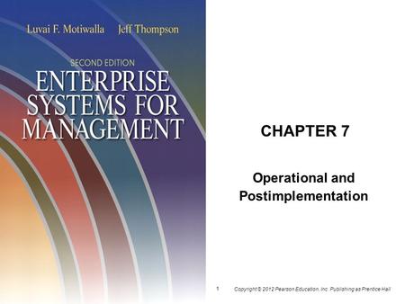 Operational and Postimplementation