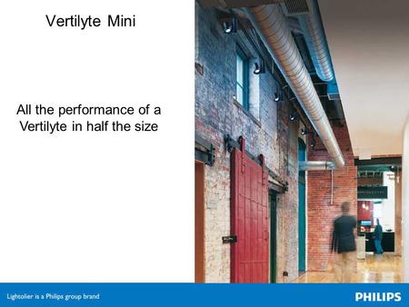 Vertilyte Mini All the performance of a Vertilyte in half the size.