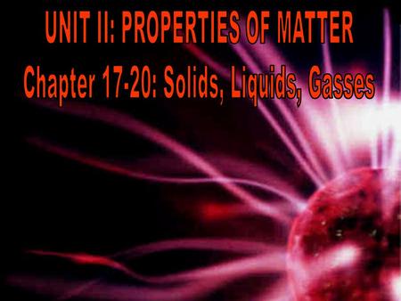 Atoms are the building blocks of most matter. Solids can be described in terms of crystal structure, density, and elasticity.