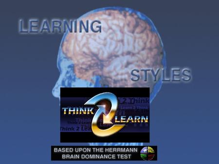 BEFORE DOING THE LEARNING STYLES TEST IT IS IMPORTANT TO REMEMBER THE FOLLOWING POINTS. IT DOESN’T DEFINE THE WAY YOU LEARN OR THINK. IT HELPS TO MAKE.