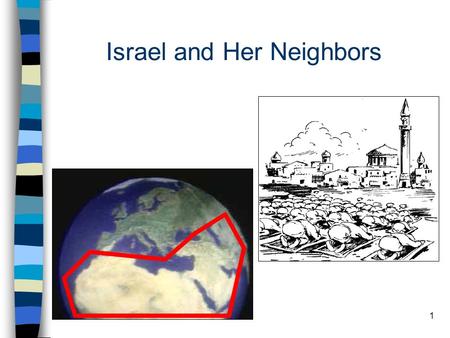 1 Israel and Her Neighbors. 2 ISRAEL Israel Land 3 Dead Sea – shores are the lowest place on earth, saltiest body of water Negev desert covers half of.