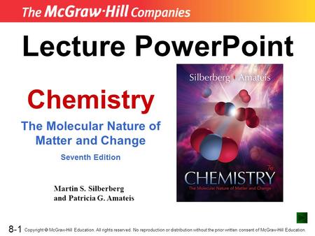 The Molecular Nature of Matter and Change