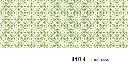 UNIT 4 (1800-1870). THE AMERICAN RENAISSANCE DEFINITION  Unrestrained growth in U.S.  1803-1853: area of U.S. increases from 846,000 to 2,181,000. 