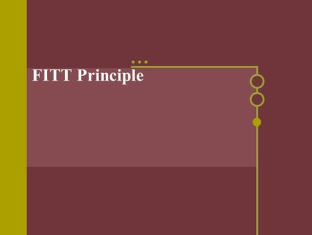 FITT Principle. Frequency How often you do exercise? How often should you be exercising? -Guidelines: cardiorespitory training – minimum of 3 sessions.