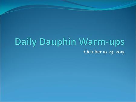 October 19-23, 2015. Monday, October 19, 2015 Concrete and Abstract Nouns A noun is a word that names a person, place, thing, or idea.  Ex: musician,