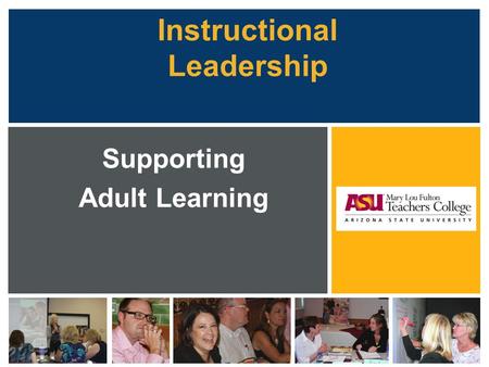 Instructional Leadership Supporting Adult Learning.