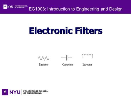 EG1003: Introduction to Engineering and Design