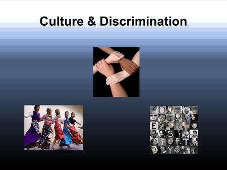 Culture & Discrimination. Stereotypes Simplified beliefs based on judging all members of a group by the behaviours of a few, without consideration for.