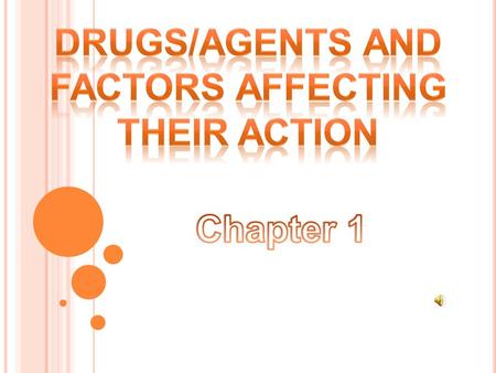 Study of the history, sources, and physical and chemical properties of drugs Also looks at the ways in which drugs affect living systems Various subdivisions.