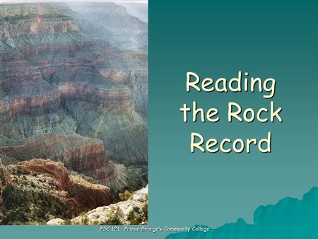 Reading the Rock Record