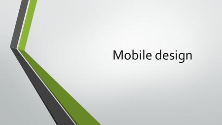 Mobile design. Proprietary standards Specifications for hardware or software that are controlled by one company. This means that a company might have.