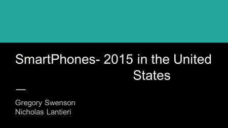 SmartPhones in the United States