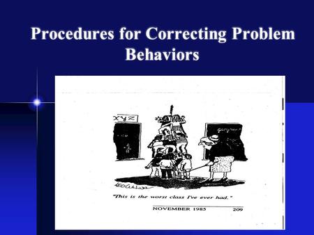 Procedures for Correcting Problem Behaviors Artesani 2010.