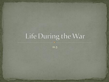 11.3. Analyze how the war changed the economy and society in the North and South. Discuss how northern and southern soldiers experienced the war. Explain.