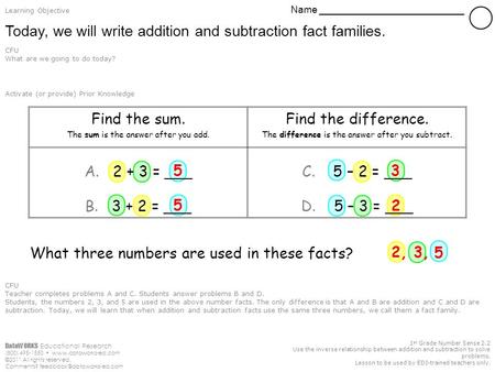 DataWORKS Educational Research (800) 495-1550  ©2011 All rights reserved. Comments? 1 st Grade Number Sense.