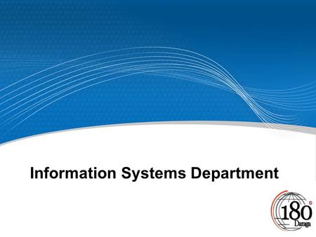 Information Systems Department. Speakers  Mohamed Mahmoud Hafez –Graduated, Information Systems, Class 2006 –Teaching Assistant since 2006 –Work Experience.