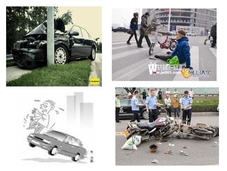 What happened? What should we do when we are crossing or riding in the street? Look at the traffic lights. Don’t ride so fast. safety rules There are.