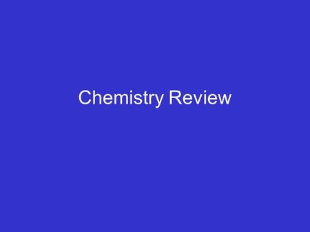 Chemistry Review. Proton positively charged part of an atom –found in the nucleus –has mass –constant in every atom of an element Ex: every atom of oxygen.