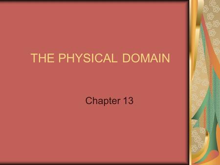 THE PHYSICAL DOMAIN Chapter 13. Handwriting Handwriting as a Fine-Motor Skill Using Writing and Drawing Implements Holding the Writing Implement Maturation,