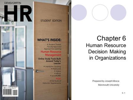 Chapter 6 Human Resource Decision Making in Organizations