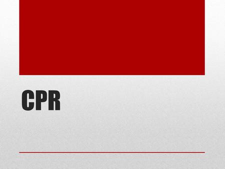 CPR. Compressions First! Newest updates include starting compressions ASAP Rate= at least 100 RECOIL Minimize interruptions Rotate compressors every 2.