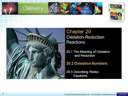 Chapter 20 Oxidation-Reduction Reactions 20.2 Oxidation Numbers