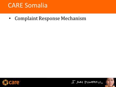 Complaint Response Mechanism