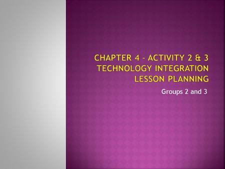 Groups 2 and 3.  The three lesson plans we chose came from the website educationworld.com  Lesson One – The Bird Can Blog: Online Writing with a Twist.