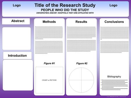 Www.postersession.com Methods Conclusions Title of the Research Study PEOPLE WHO DID THE STUDY UNIVERSITIES AND/OR HOSPITALS THEY ARE AFFILIATED WITH Logo.