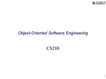 1 Object-Oriented Software Engineering CS288. 2 Java OO Fundamentals Contents Classes and Objects Making new objects Method declarations Encapsulating.