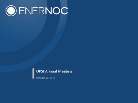 OPSI Annual Meeting October 13, 2015. 2 Session 6 Reliability Pricing Model: Are Further Changes Necessary? Reluctantly…yes But States should also be.