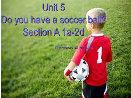 Do you have a soccer ball?