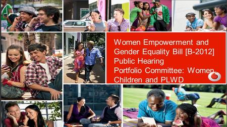 Confidentiality – C3 Women Empowerment and Gender Equality Bill [B-2012] Public Hearing Portfolio Committee: Women, Children and PLWD.