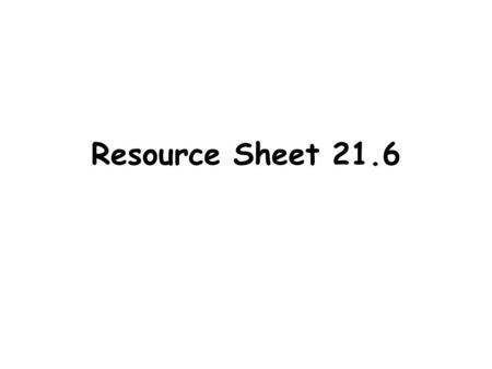 Resource Sheet 21.6. Argument (Using Connectives)