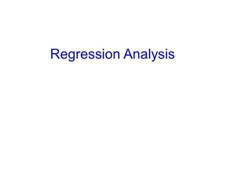 Regression Analysis. 1. To comprehend the nature of correlation analysis. 2. To understand bivariate regression analysis. 3. To become aware of the coefficient.