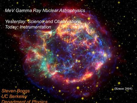 MeV Gamma Ray Nuclear Astrophysics Yesterday: Science and Observations