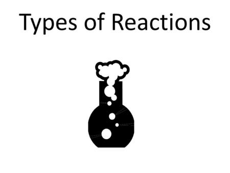 Types of Reactions. Synthesis Two or more simple reactants combine to form one product Dating Analogy: synthesis is like a happy couple getting together.