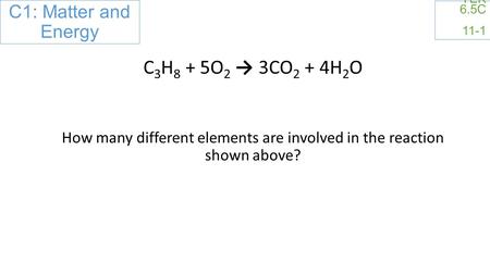 How many different elements are involved in the reaction shown above?