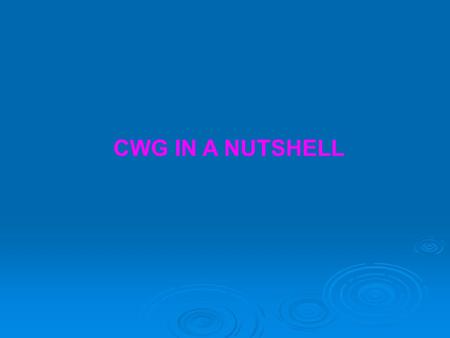 CWG IN A NUTSHELL. One of best gifts Delhi got from the Commonwealth Games is Millennium Park Bus Depot which may find its name in the Guinness Book of.