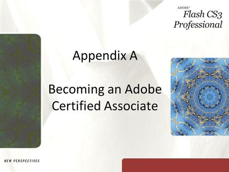 Appendix A Becoming an Adobe Certified Associate.