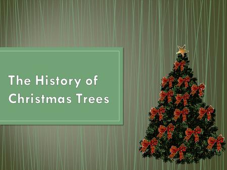 There was once a monk named St Boniface and he went to chop down an old oak tree. It split into four and in the middle he found a small fir tree. “This.