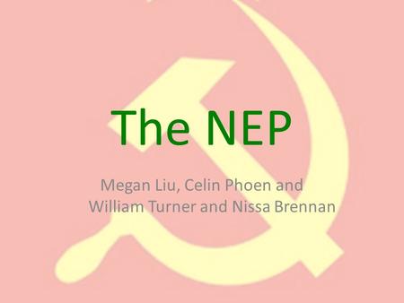 The NEP Megan Liu, Celin Phoen and William Turner and Nissa Brennan.